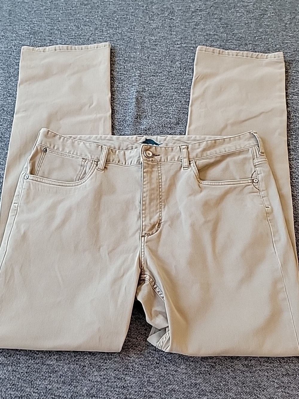Tommy Bahama Pants Men's 36x34 Gray Authentic Straight Leg 5 Pocket Khaki